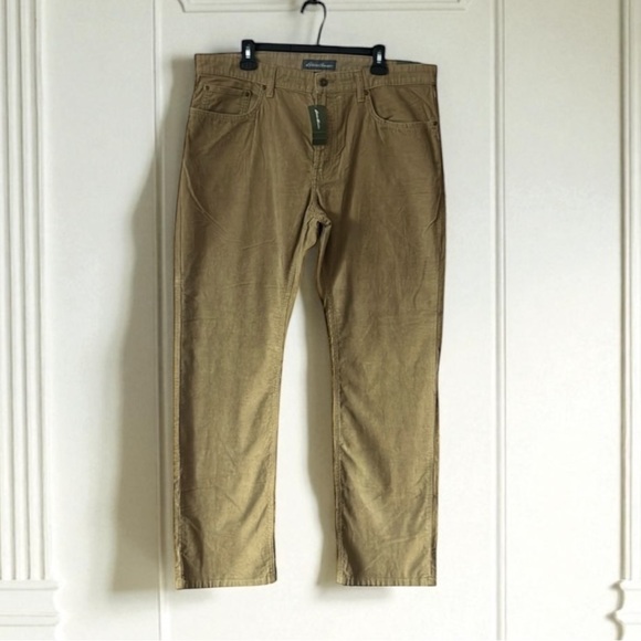 NEW Eddie Bauer Men's Corduroy Pants in Tan - Picture 1 of 1